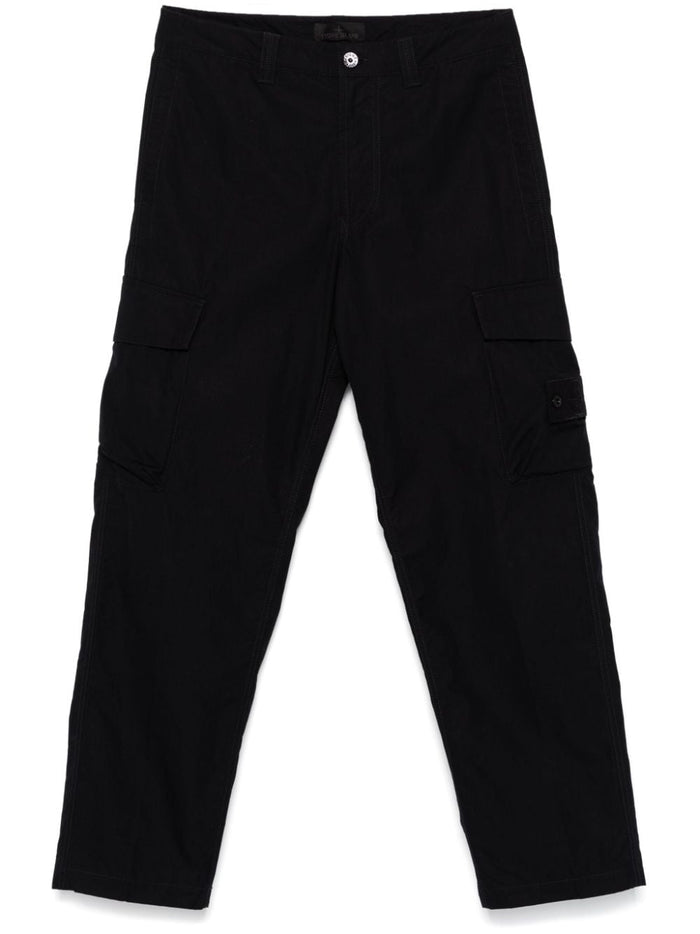 Stone Island Black Cargo Pants Men 5