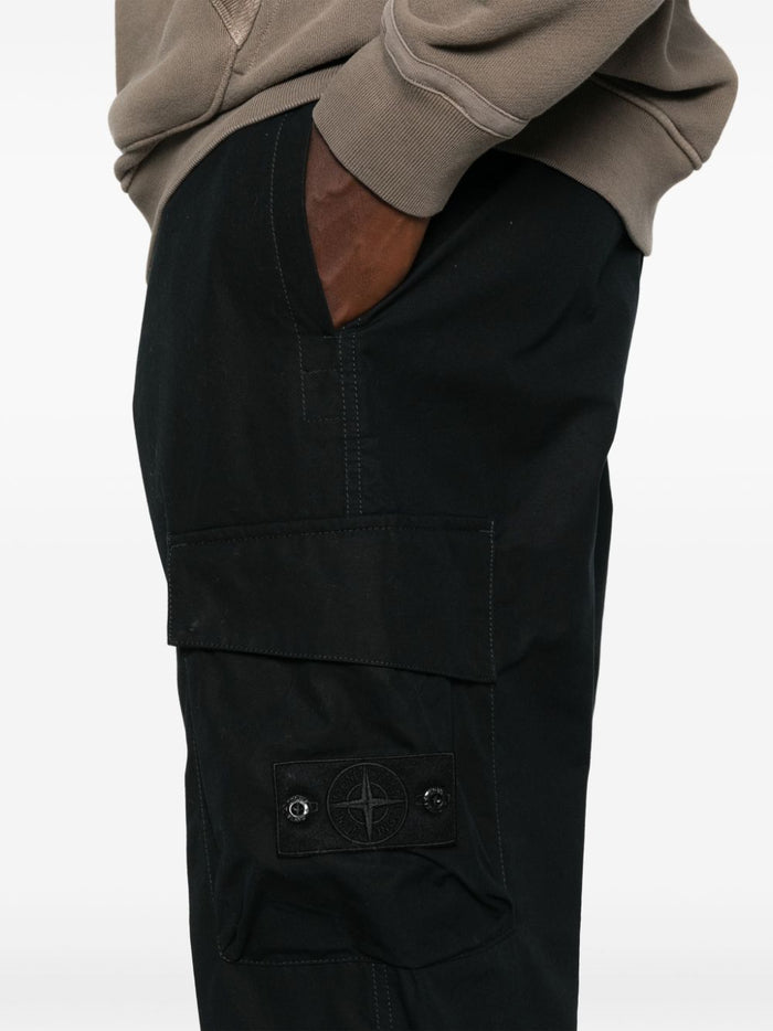 Stone Island Black Cargo Pants Men 4