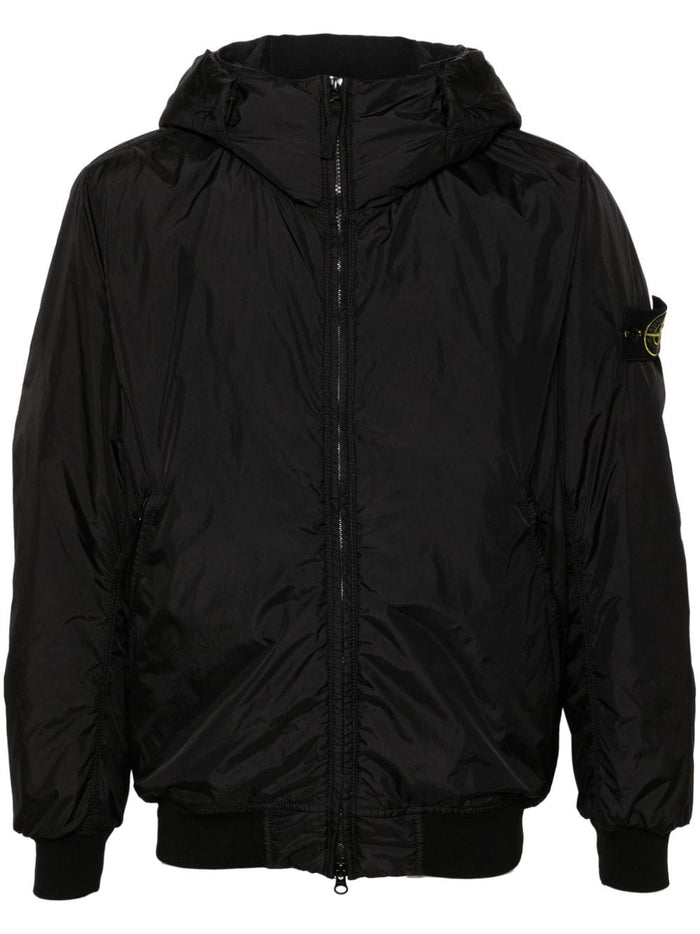 Stone Island Giubbotto Nero Uomo Bomber Cappuccio 5