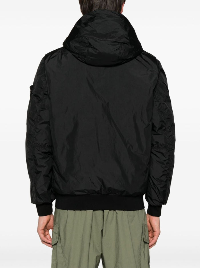 Stone Island Giubbotto Nero Uomo Bomber Cappuccio 3