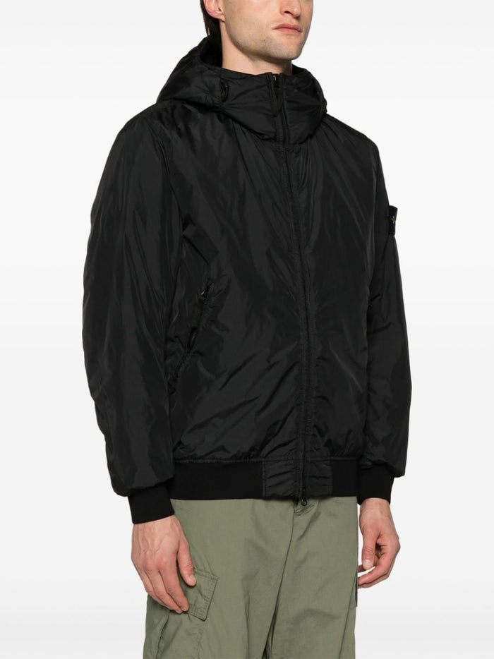 Stone Island Giubbotto Nero Uomo Bomber Cappuccio 2