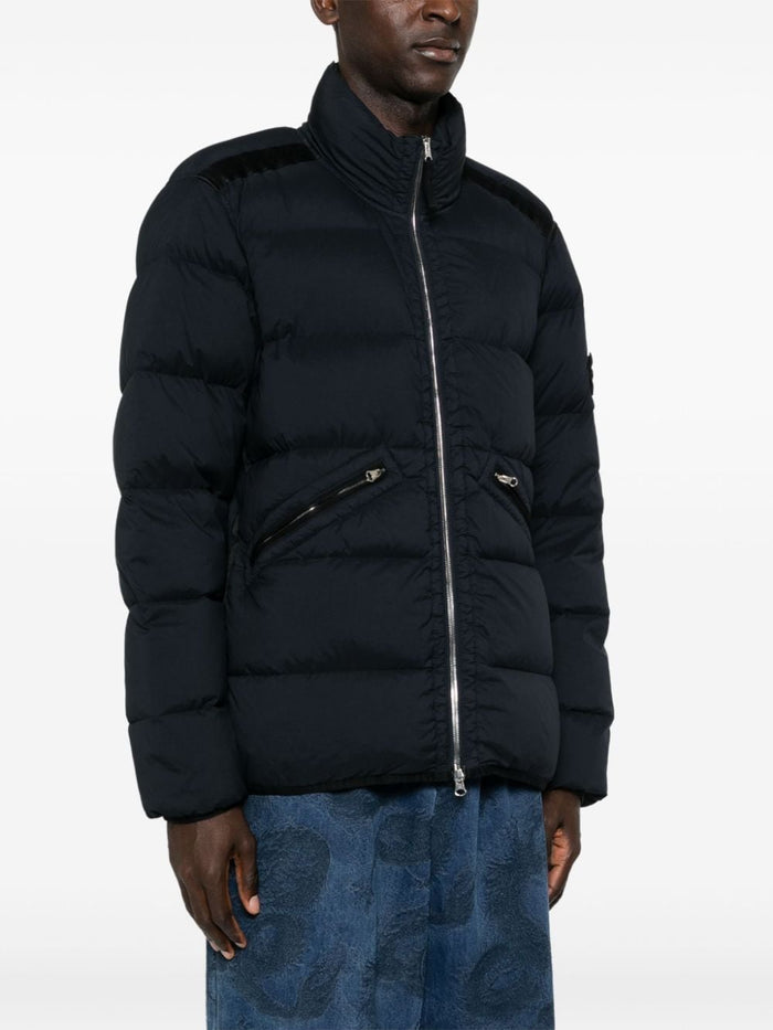 Stone Island Giubbotto Blu Uomo Piumino con Pistagna 2