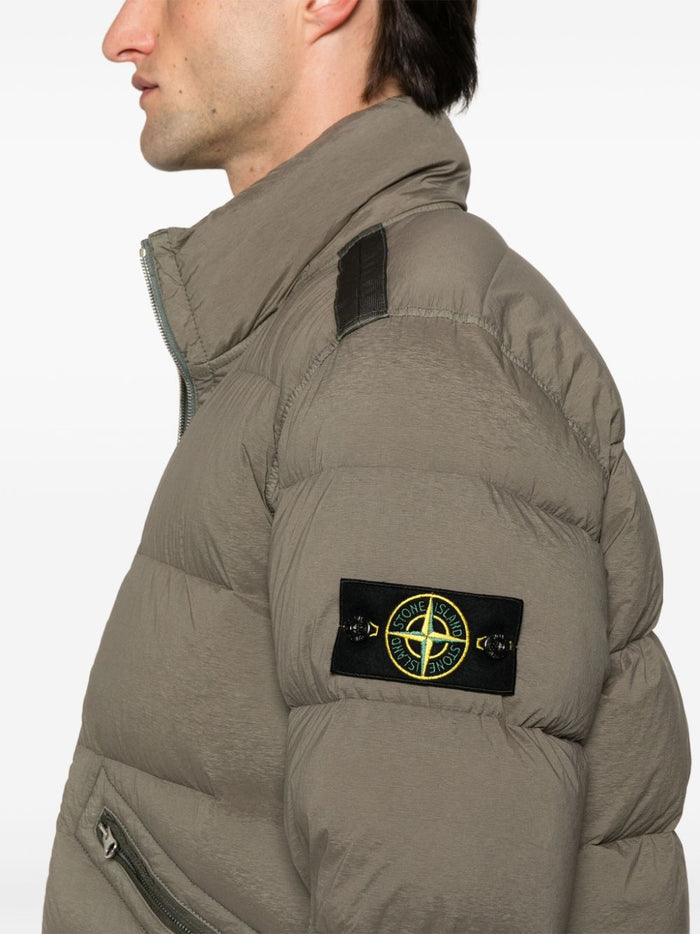 Stone Island Giubbotto Marrone Uomo Piumino con Pistagna 3