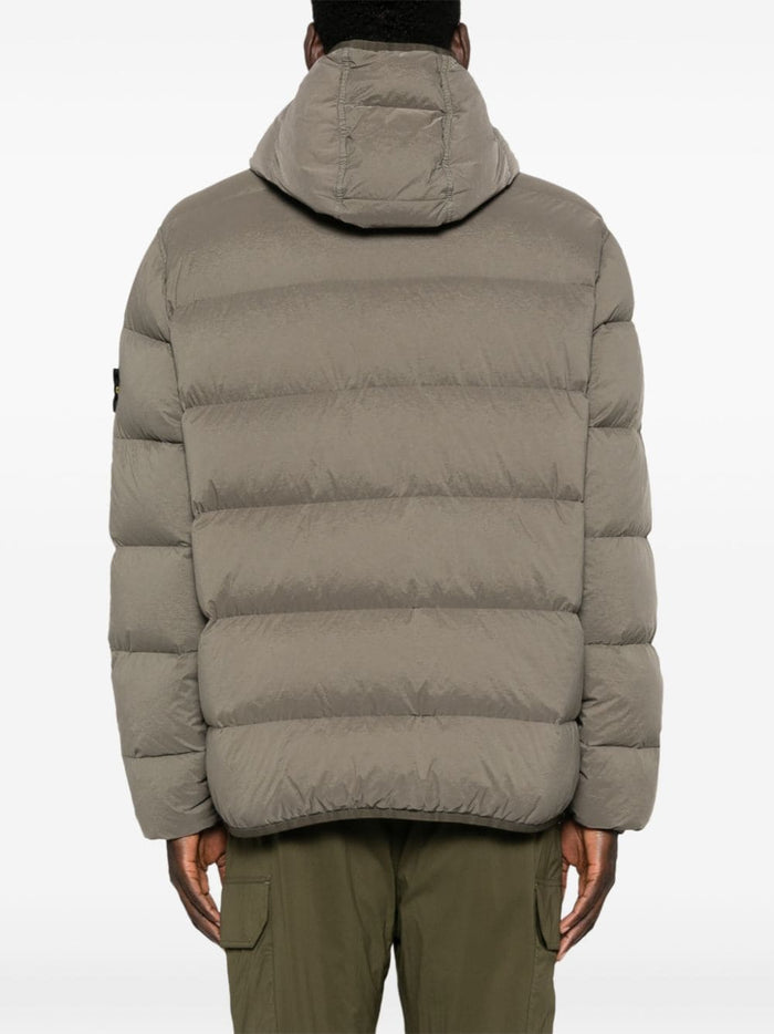 Stone Island Brown Jacket Men Down Jacket Hood 3