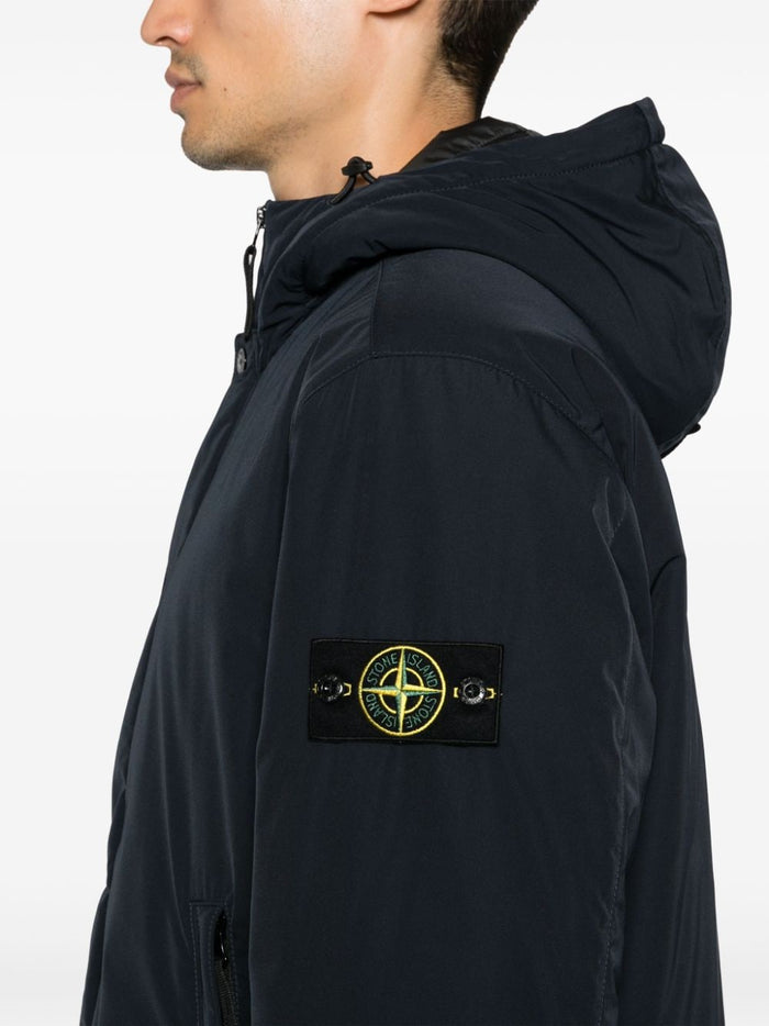 Stone Island Men's Blue Jacket Hooded Twill 3