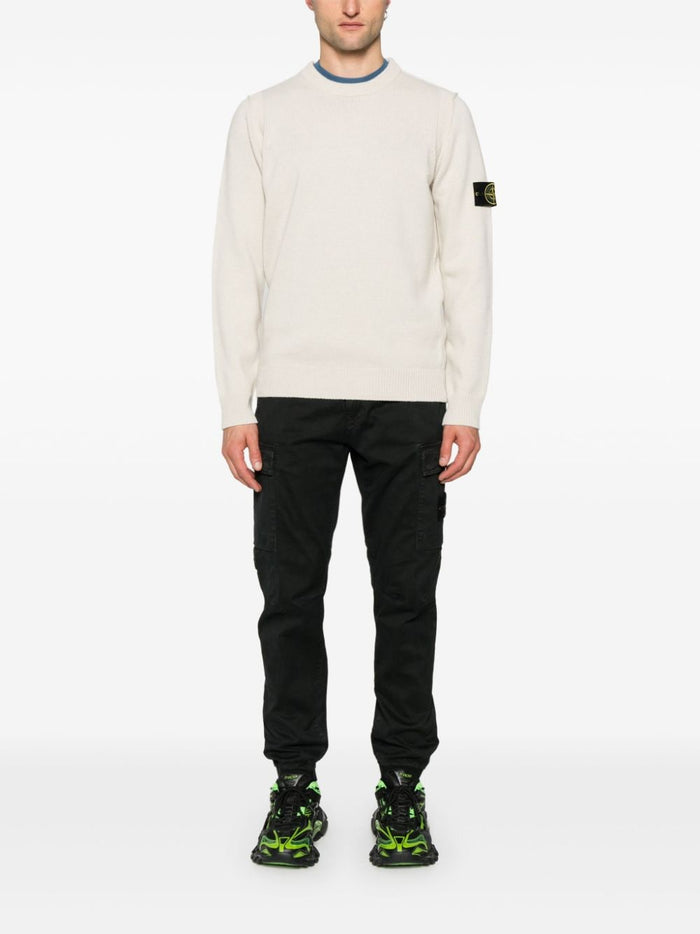 Stone Island Maglia Uomo Girocollo Patch Logo 1