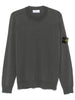 Stone Island Men's Grey Patch Sleeve Sweater 5