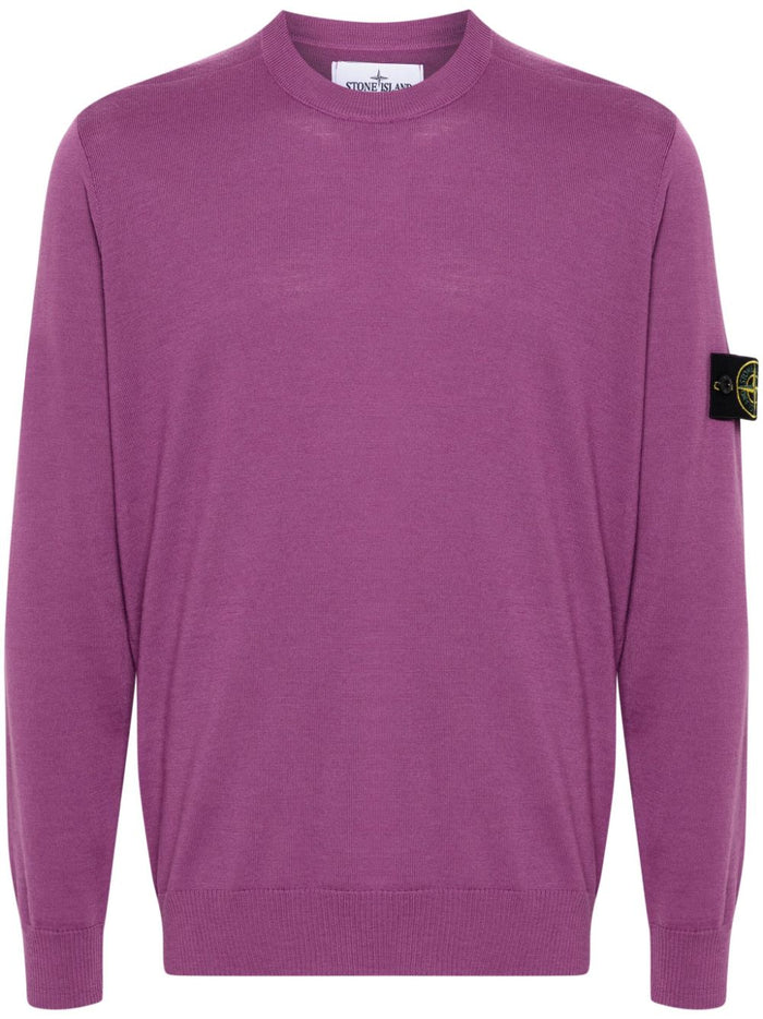 Stone Island Men's Purple Patch Sleeve Jersey 5