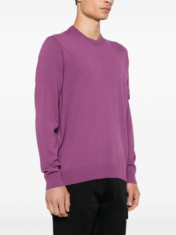 Stone Island Men's Purple Patch Sleeve Jersey 2