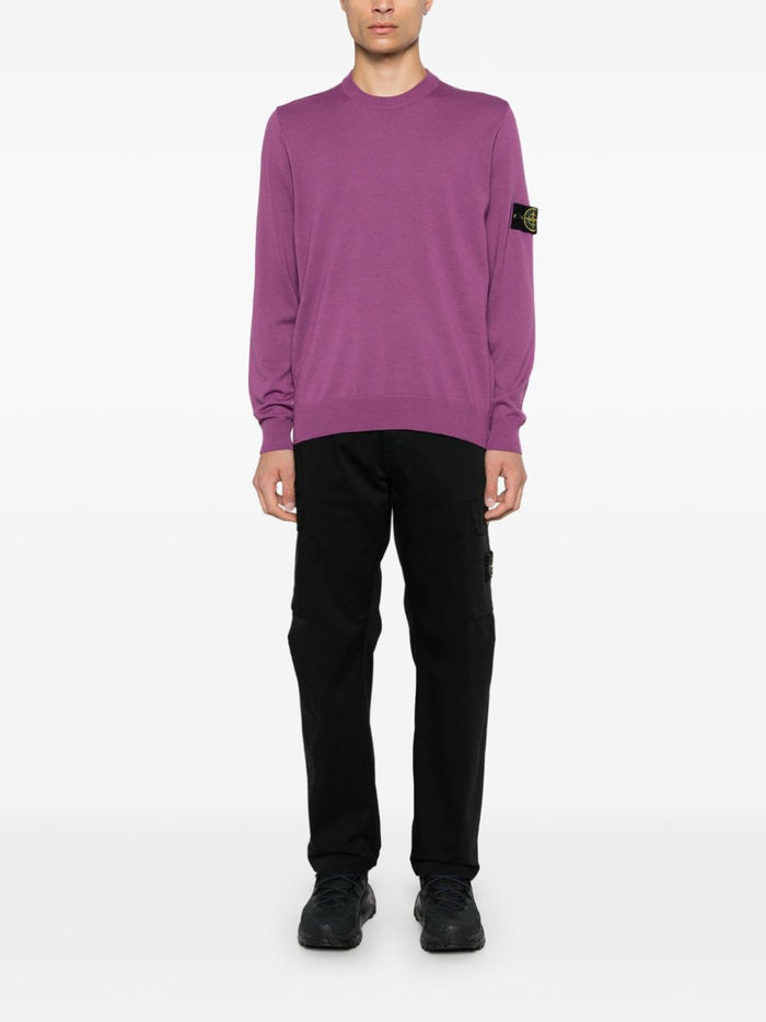 Stone Island Men's Purple Patch Sleeve Jersey 1