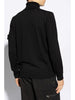 Stone Island Men's Black Turtleneck Sweater Compass Application 3