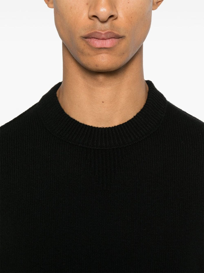 Stone Island Men's Black Patch Logo Sweater 4