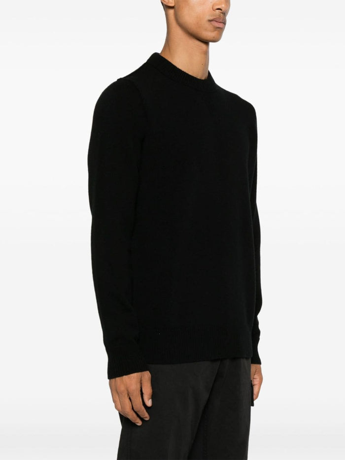 Stone Island Men's Black Patch Logo Sweater 2