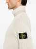 Stone Island Maglia Panna Uomo Dolcevita Coste 4