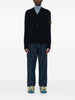 Stone Island Cardigan Blu Uomo Patch Compass 1