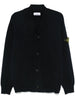 Stone Island Cardigan Blu Uomo Patch Compass 5