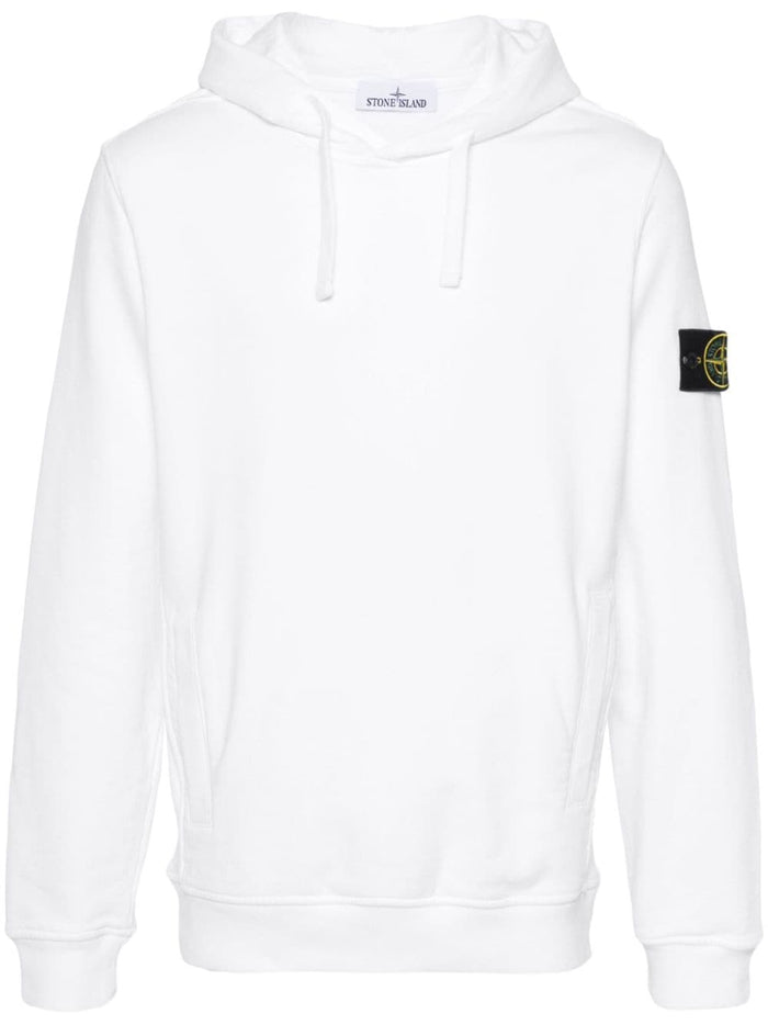 Stone Island Men's White Hoodie 5