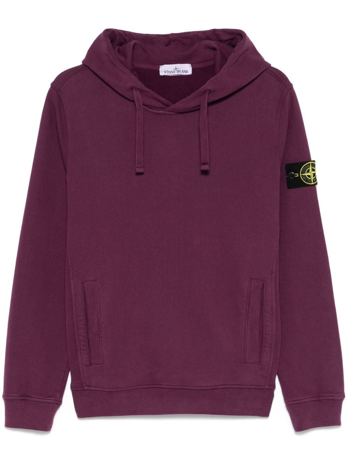 Stone Island Felpa Viola Uomo Cappuccio 4