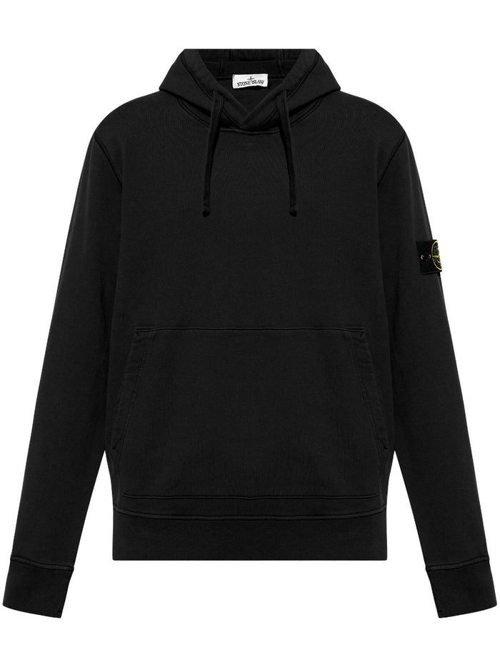 Stone Island Black Men's Hooded Sweatshirt 4