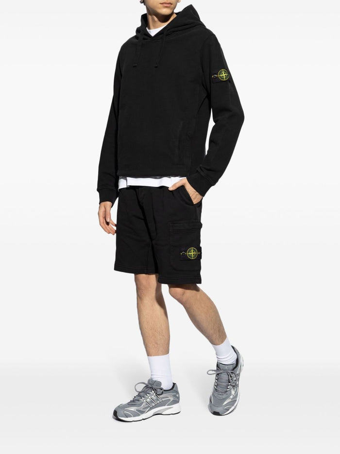 Stone Island Black Men's Hooded Sweatshirt 1