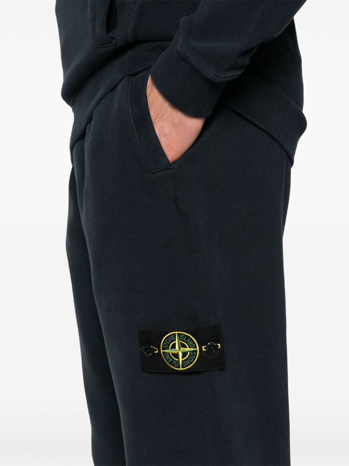 Stone Island Men's Blue Track Pants Compass Patch 4