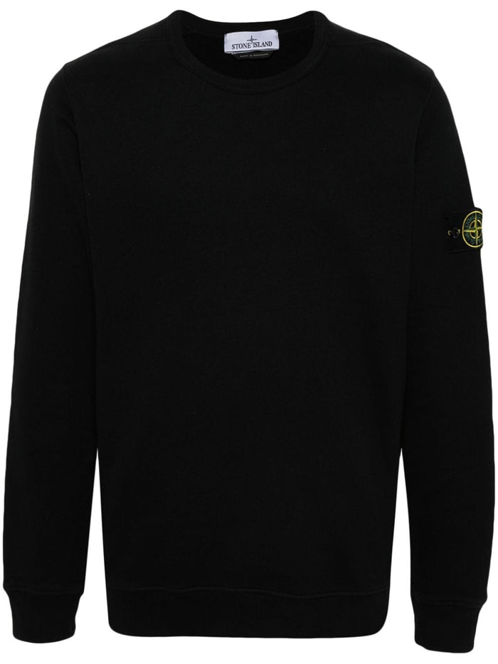 Stone Island Felpa Nero Uomo Girocollo 5