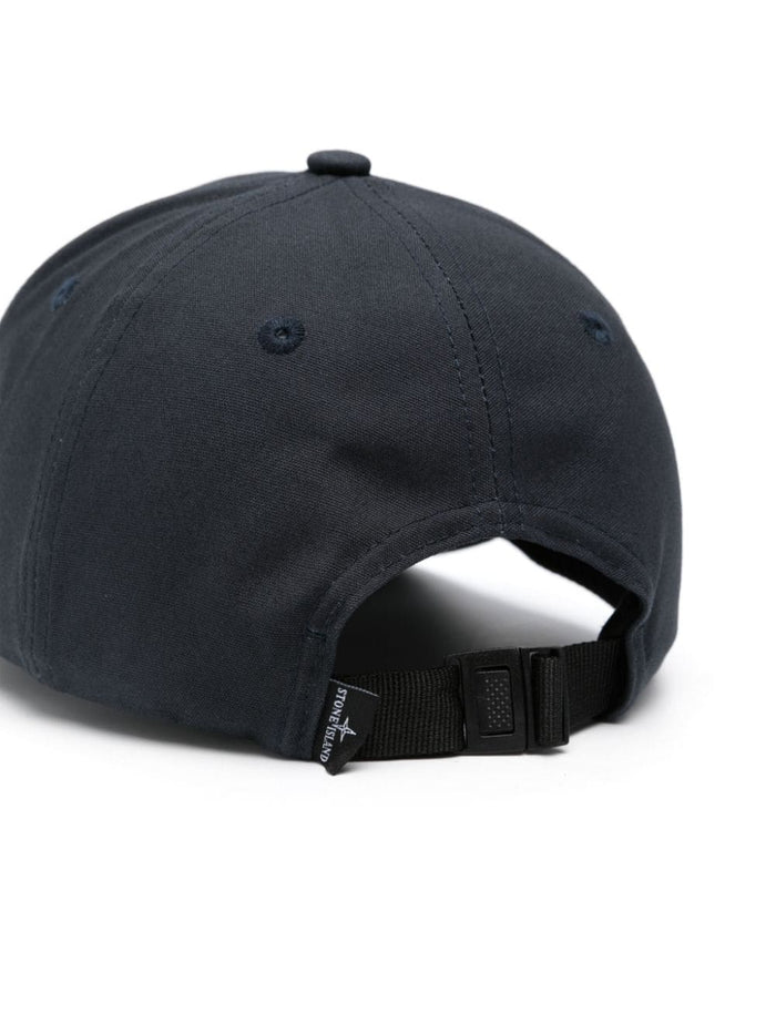 Stone Island Cappello Blu Uomo Ricamo Compass 2