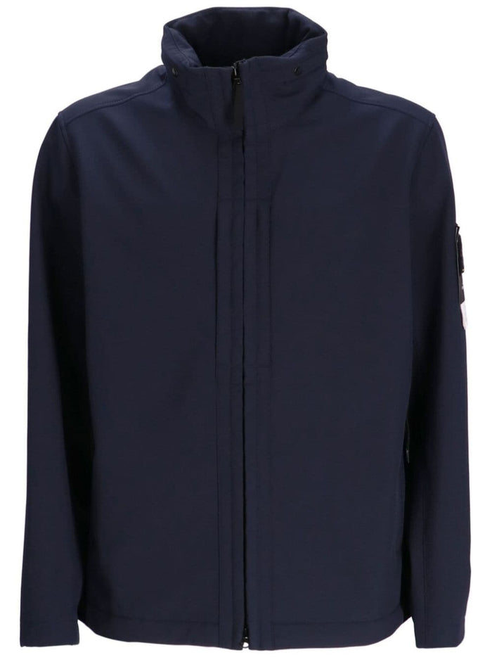 Stone Island Men's Blue Jacket Stand Collar 4