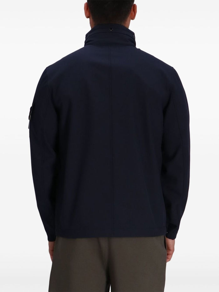 Stone Island Men's Blue Jacket Stand Collar 3