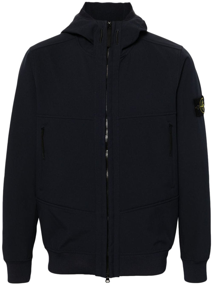 Stone Island Giubbotto Blu Uomo con Cappuccio 5