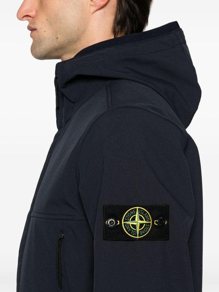 Stone Island Giubbotto Blu Uomo con Cappuccio 4