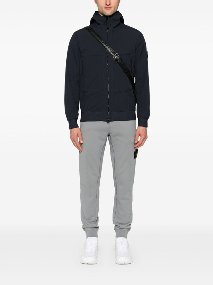 Stone Island Giubbotto Blu Uomo con Cappuccio 1