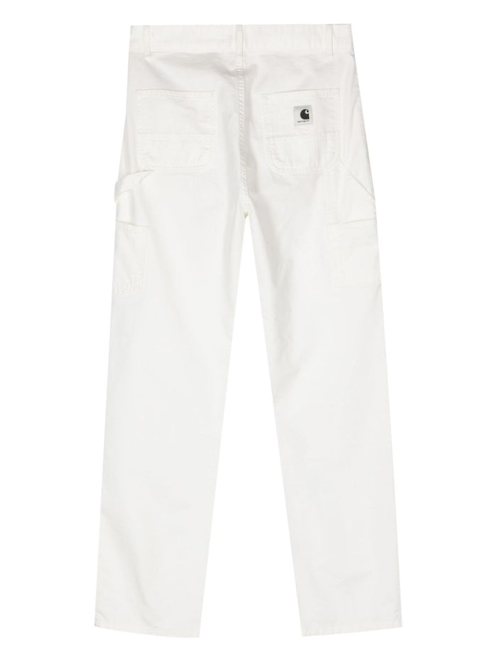 Carhartt Women's White Trousers with Welt Pockets 2