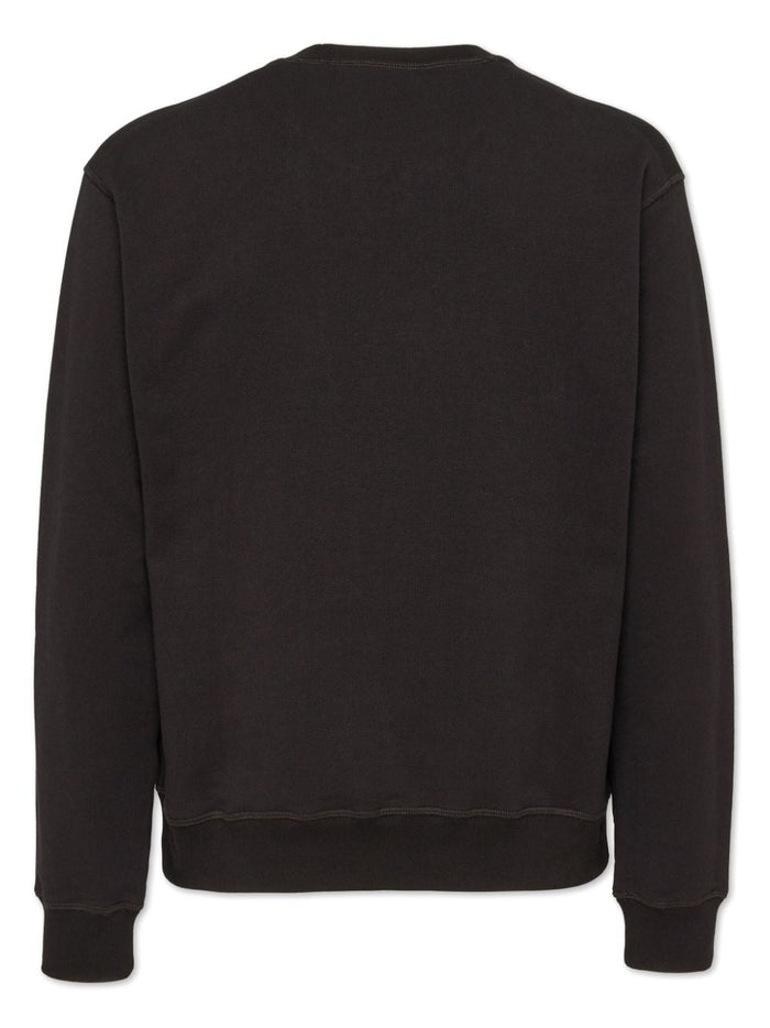 Dsquared2 Sweatshirt Black Man Logo Strass 2