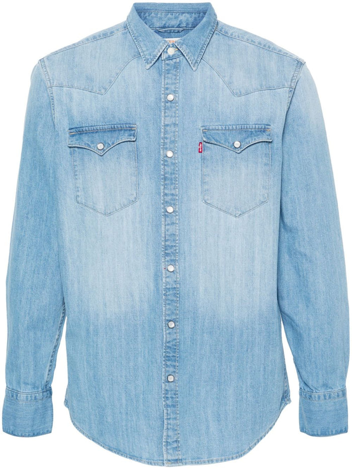 Levi's Camicia Blu Uomo Western Barstow 5