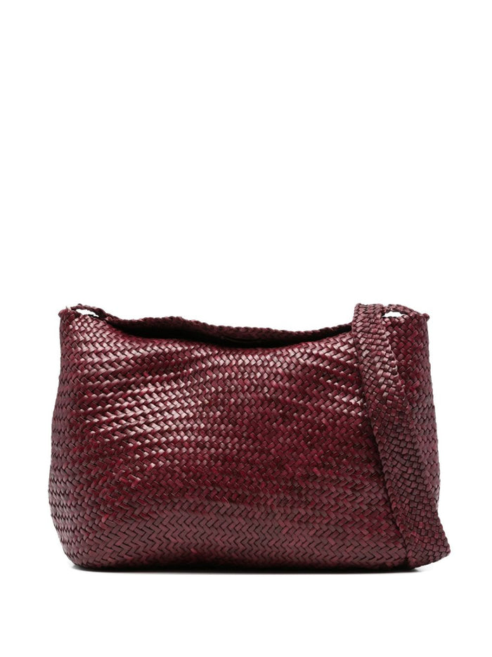 Dragon Diffusion Borsa Bordeaux Donna Pelle Intrecciata 1