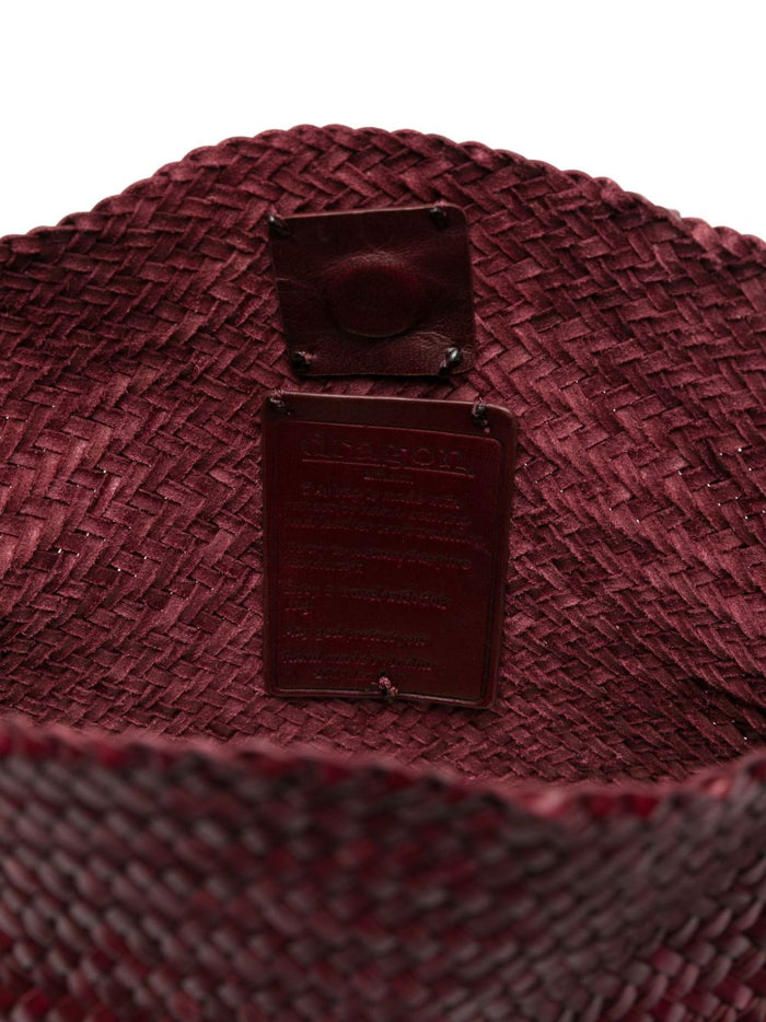 Dragon Diffusion Borsa Bordeaux Donna Pelle Intrecciata 3