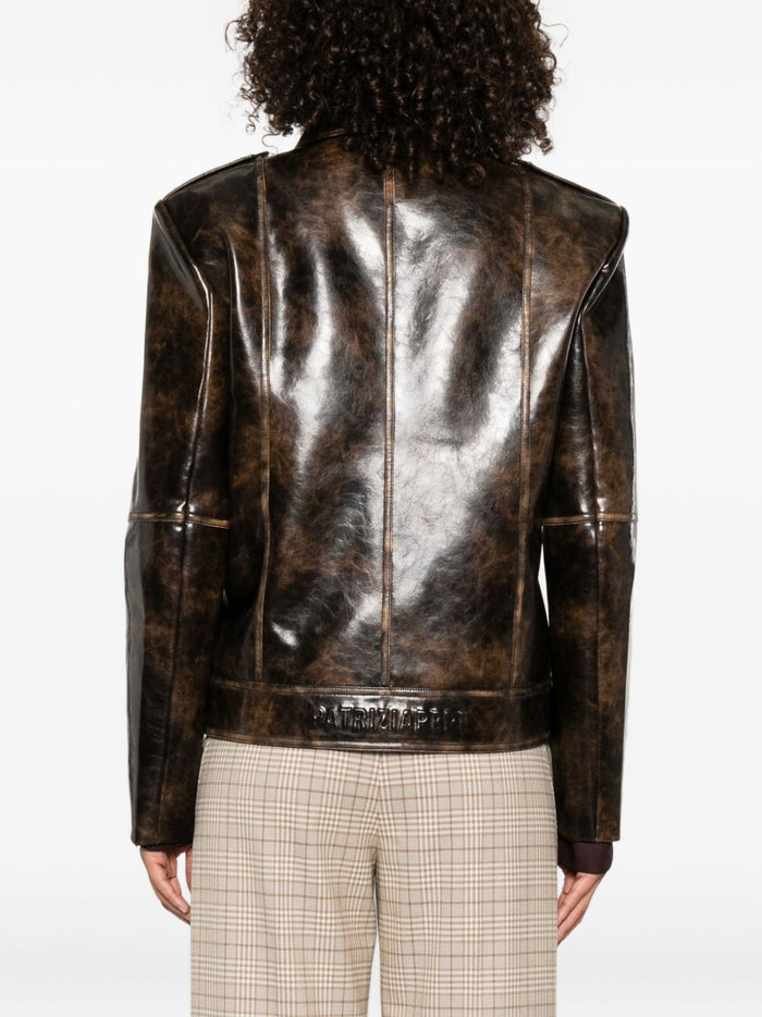 Patrizia Pepe Giubbotto Marrone Donna 3