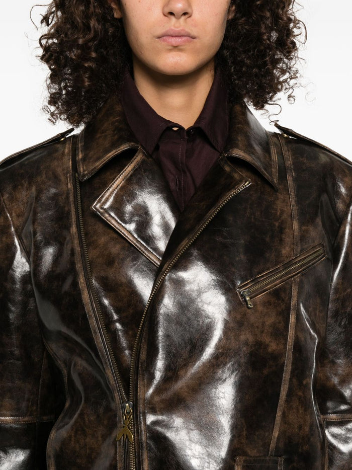 Patrizia Pepe Giubbotto Marrone Donna 4