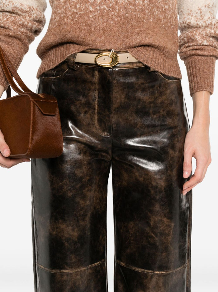 Patrizia Pepe Pantalone Marrone Donna 5