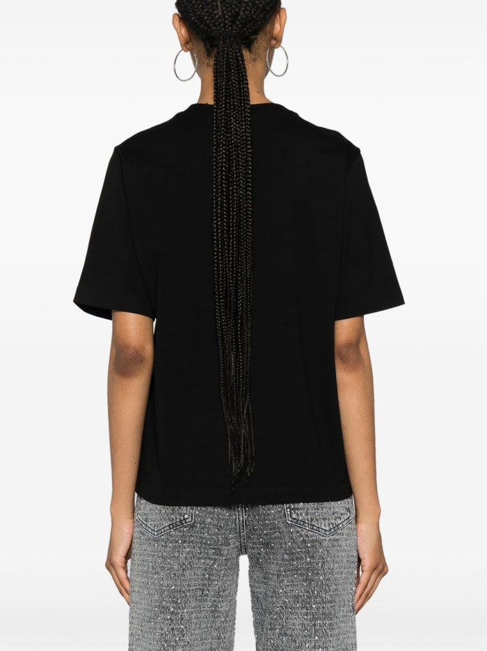 Dsquared2 Black Women's T-shirt with Leaf Logo 3