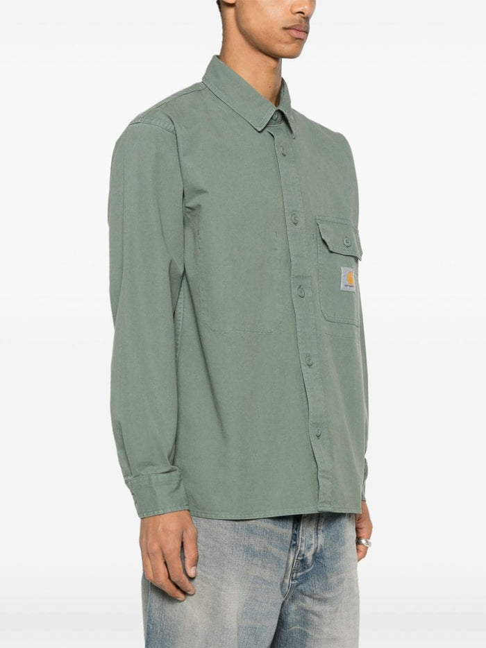 Carhartt Green Men's Shirt Chest Pocket 2