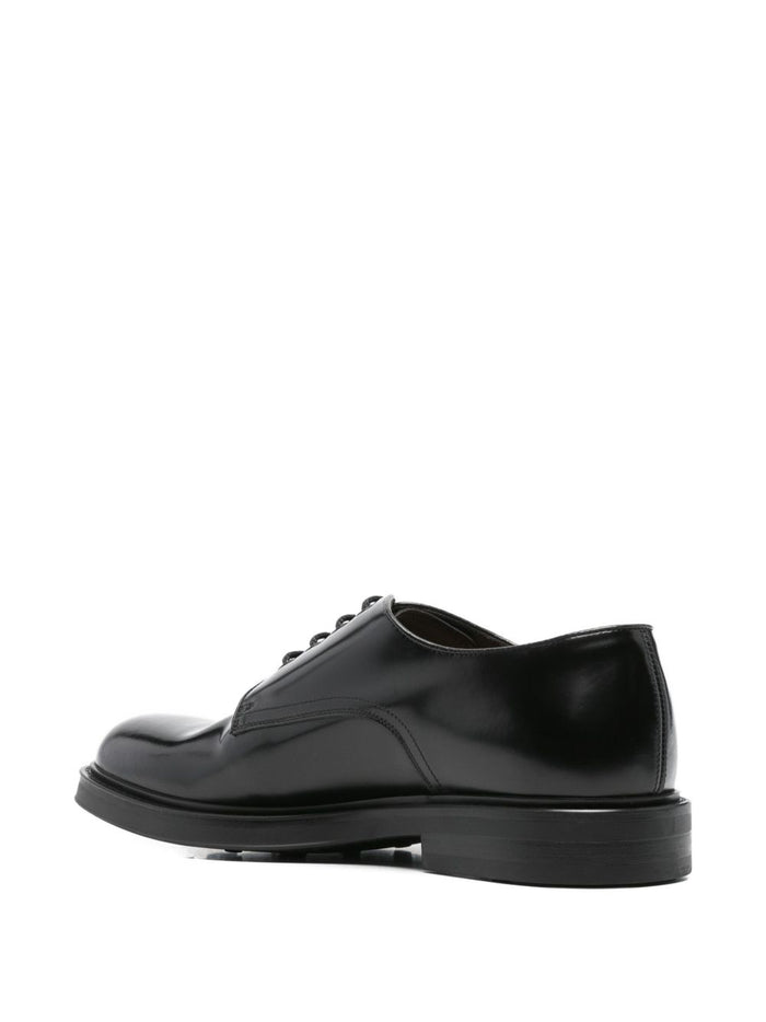 Green George Scarpa Nero Uomo Derby Stringata 2