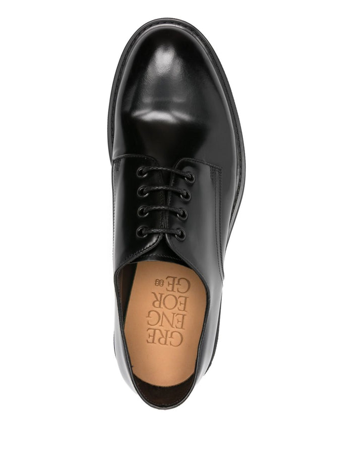 Green George Scarpa Nero Uomo Derby Stringata 3