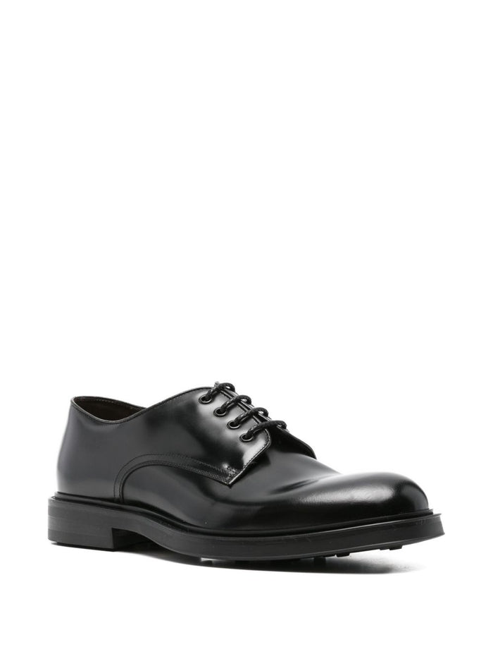 Green George Scarpa Nero Uomo Derby Stringata 4