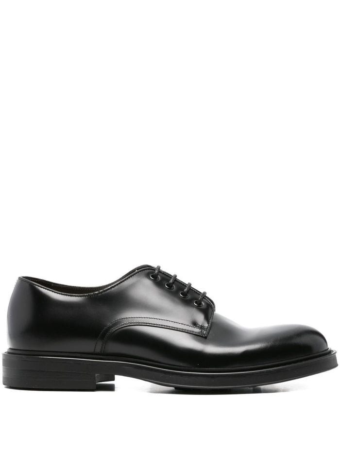 Green George Scarpa Nero Uomo Derby Stringata 1