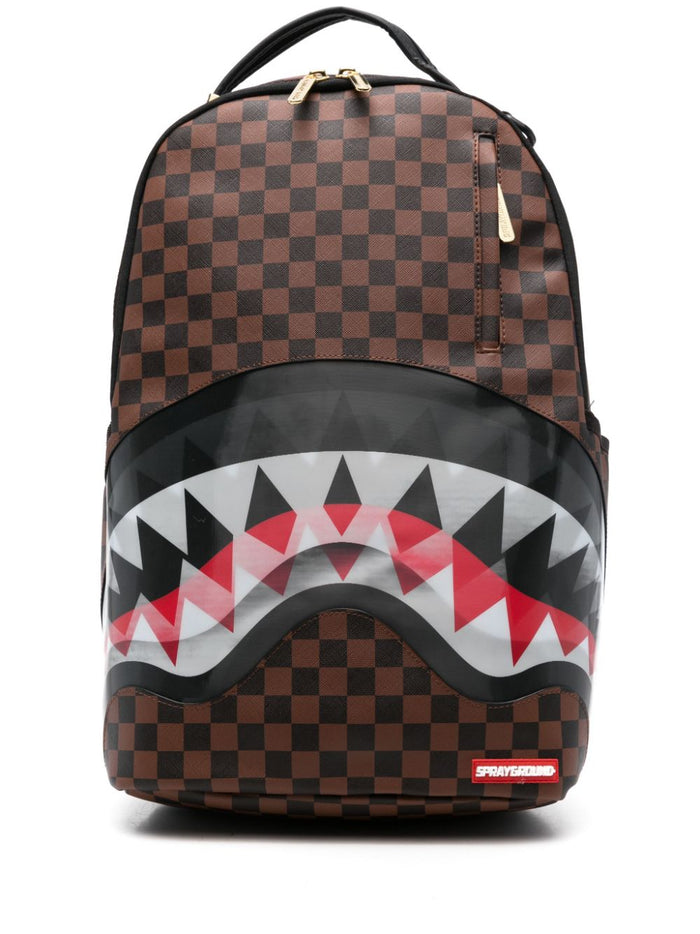 Sprayground Unisex Brown Backpack Toothy Mouth 1