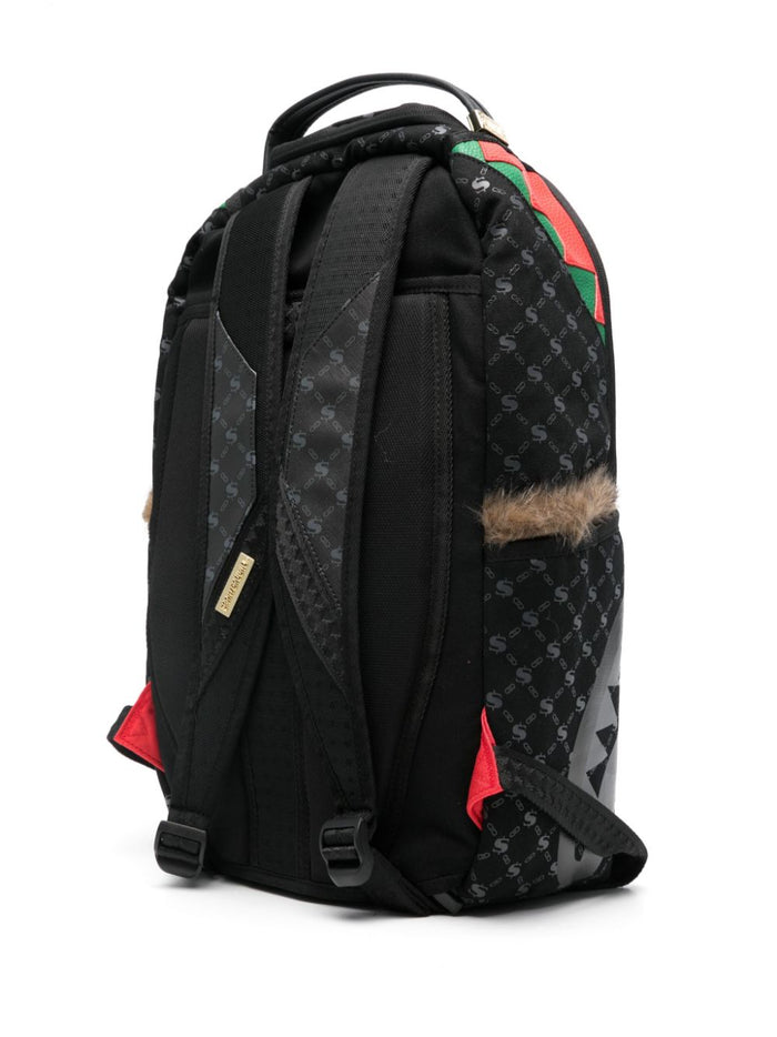 Sprayground Unisex Multicolor Backpack Monogram Tiger Detail 2