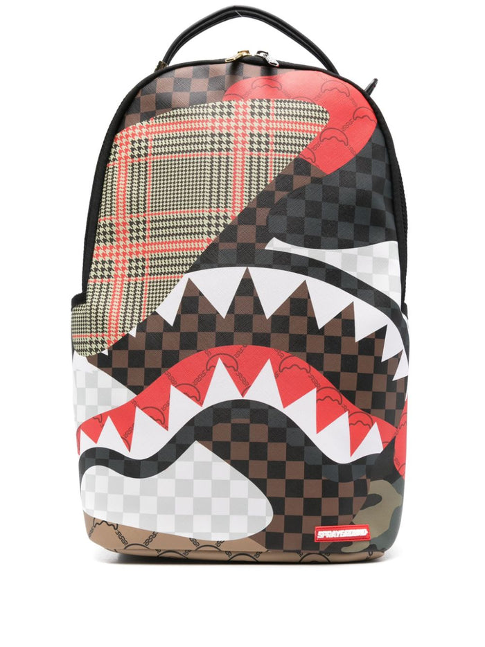 Sprayground Unisex Multicolor Backpack Prince of Wales Detail 1