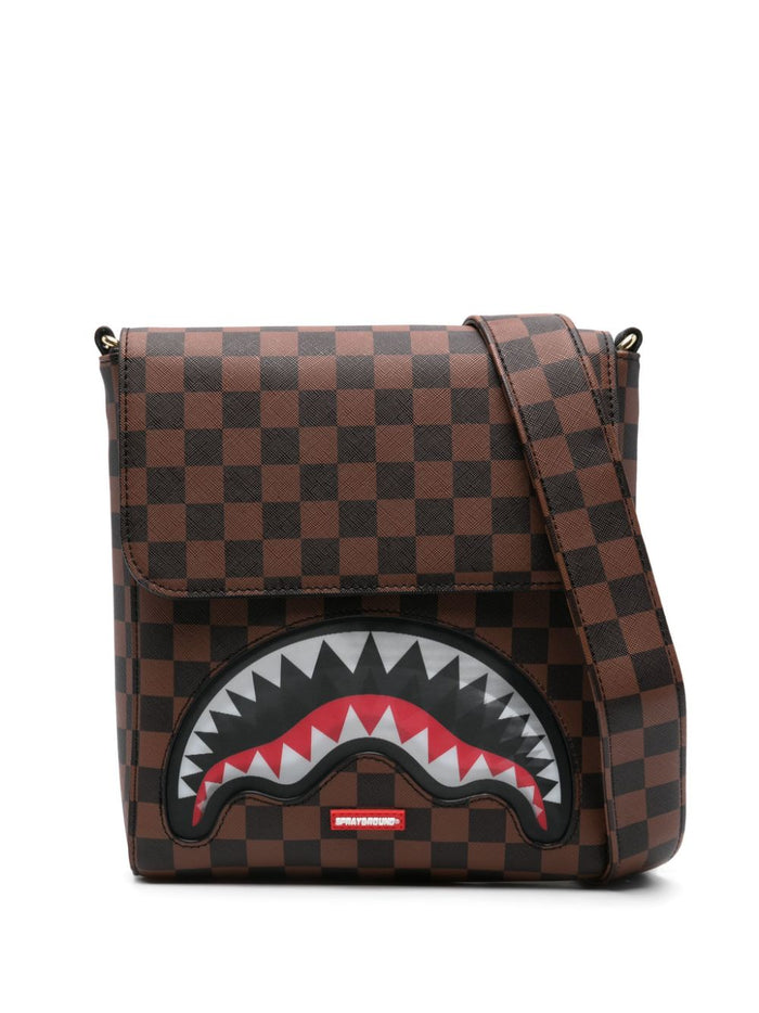 Sprayground Brown Unisex Bag Monogram All Over 2